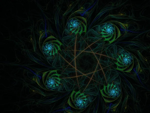 Imaginatory fractal background generated Image — Stock Photo, Image