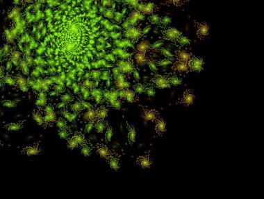 Resimsel fraktal arkaplan oluşturuldu