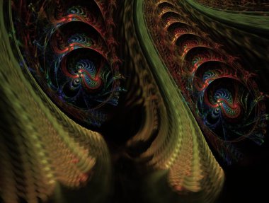 Resimsel fraktal arkaplan oluşturuldu