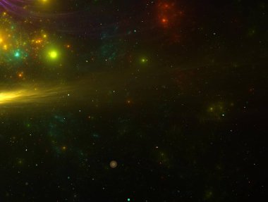 Resimsel fraktal arkaplan oluşturuldu