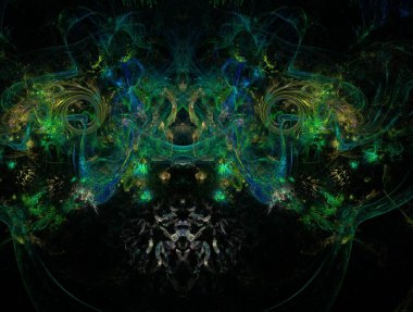 Resimsel fraktal arkaplan oluşturuldu