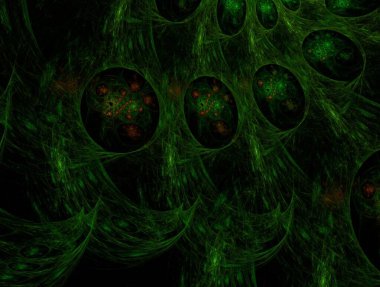 Resimsel fraktal arkaplan oluşturuldu