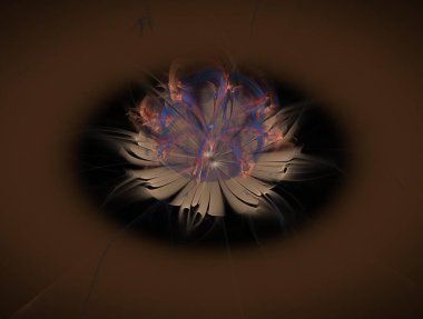 Resimsel fraktal arkaplan oluşturuldu