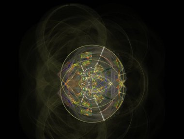 Resimsel fraktal arkaplan oluşturuldu