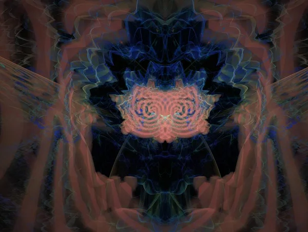 Imaginatory fractal achtergrond gegenereerd Afbeelding — Stockfoto