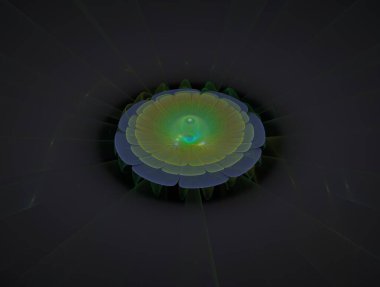 Resimsel fraktal arkaplan oluşturuldu