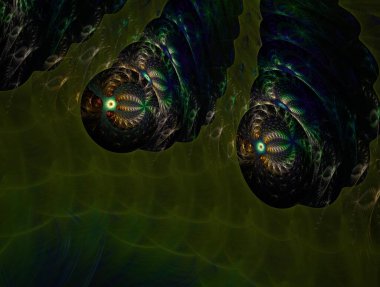 Resimsel fraktal arkaplan oluşturuldu