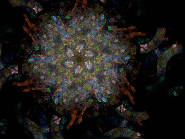 Resimsel fraktal arkaplan oluşturuldu