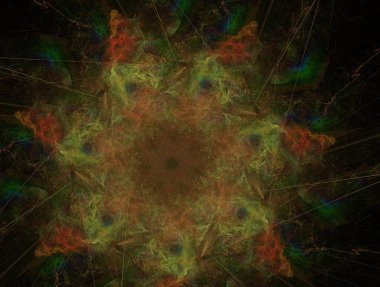 Resimsel fraktal arkaplan oluşturuldu