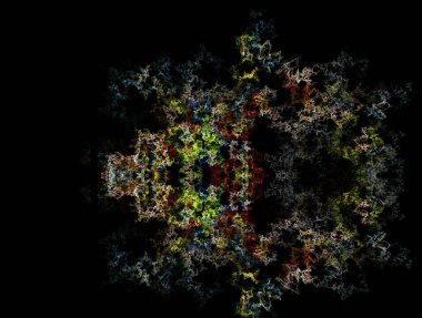 Resimsel fraktal arkaplan oluşturuldu