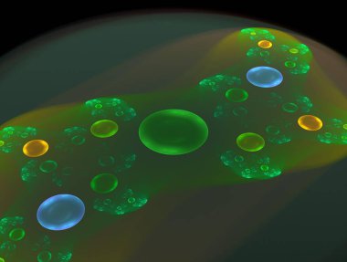 Resimsel fraktal arkaplan oluşturuldu