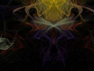 Resimsel fraktal arkaplan oluşturuldu