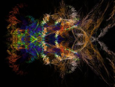 Resimsel fraktal arkaplan oluşturuldu