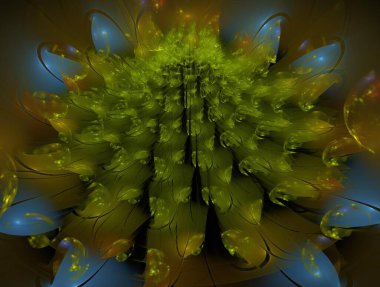 Resimsel fraktal arkaplan oluşturuldu