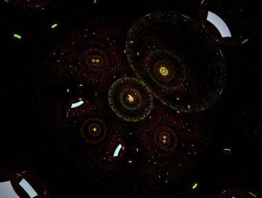 Hayali fraktal arkaplan resmi