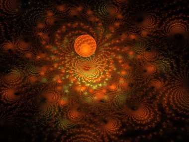 Hayali fraktal arkaplan resmi