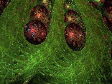 Hayali fraktal arkaplan resmi