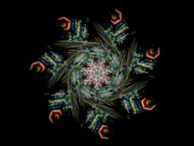 Resimsel fraktal arkaplan özeti