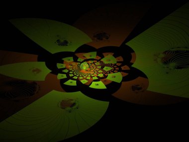 Resimsel fraktal arkaplan özeti