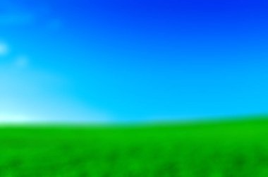 Serene yeşil manzara bulanık arkaplan