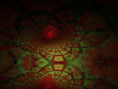 Hayali fraktal arkaplan resmi