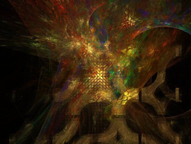 Hayali fraktal arkaplan resmi