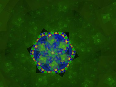 Hayali fraktal arkaplan resmi