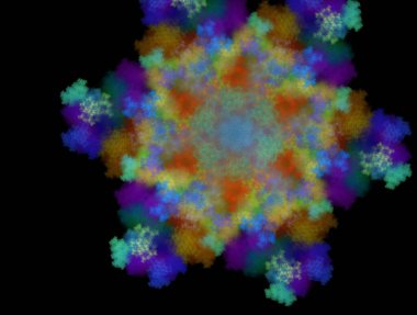 Hayali fraktal arkaplan resmi