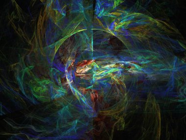 Hayali fraktal arkaplan resmi