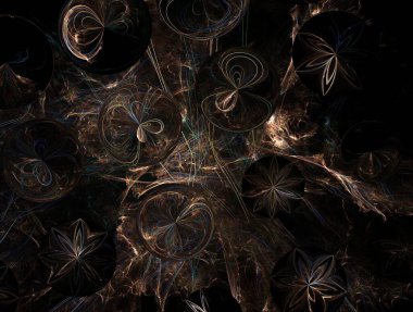 Hayali fraktal arkaplan resmi