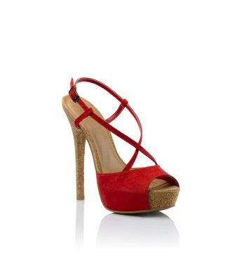 Kırmızı kadın ayakkabı