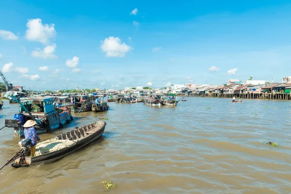 Mercado flotante del Mekong — Foto de Stock