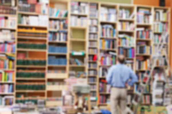 Book Store rozmycie streszczenie tło — Zdjęcie stockowe