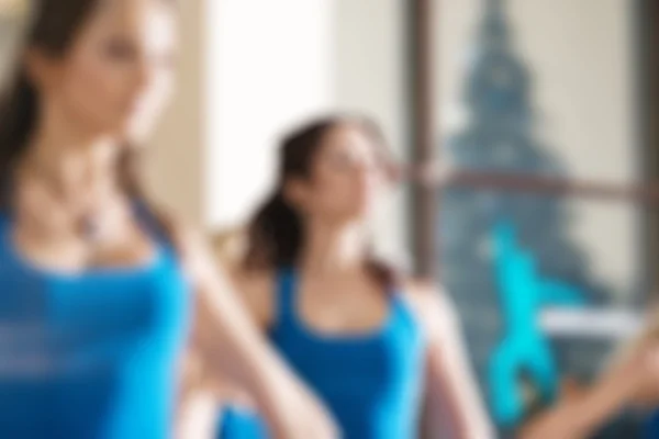 Tanzkurs für Frauen verschwimmt Hintergrund — Stockfoto