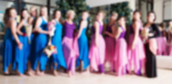 Dance class for women blur background — Stock Photo, Image