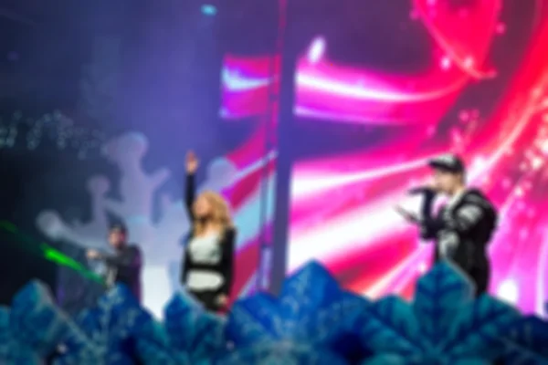 Blur background of artist performing at the concert — Stock Photo, Image
