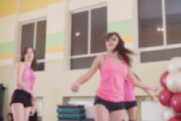 Clase de danza para mujeres fondo borroso — Foto de Stock