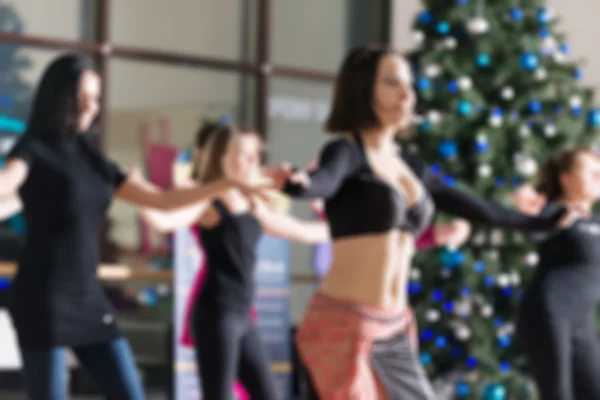 Dance class for women blur background — Stock Photo, Image