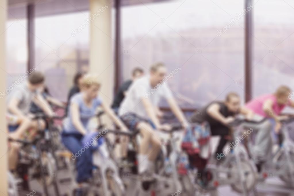 Fitness centre blur background