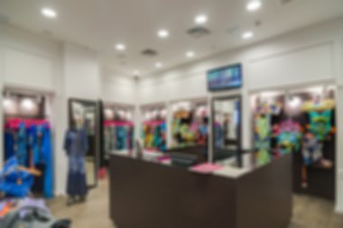 Mağaza arka plan bulanıklık