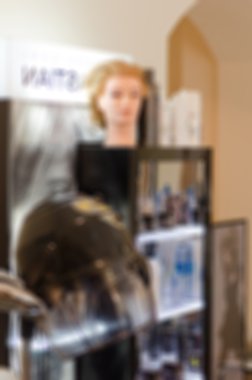 Modern beauty salon blur background clipart
