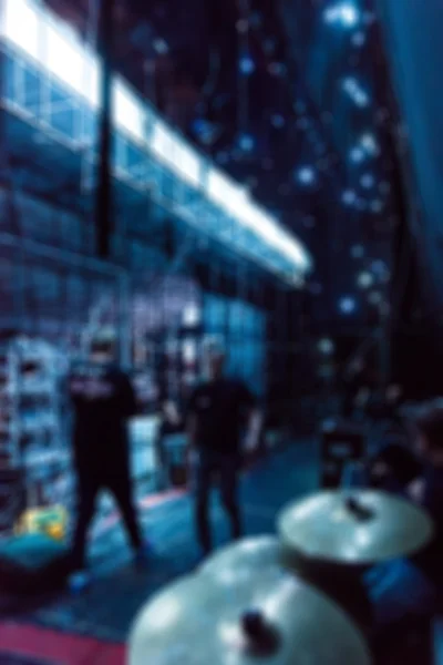 TV show filming backstage blur background — Stock Photo, Image