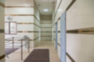 Ortak ofis binası iç arka plan bulanıklık