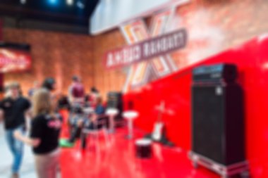 Sahne arkasında arka plan bulanıklık filme TV göstermek