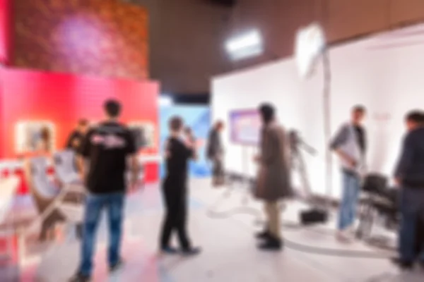 TV show filming backstage blur background — Stock Photo, Image