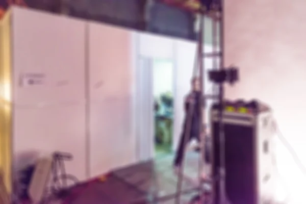 TV visar filma backstage oskärpa bakgrund — Stockfoto