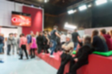 Sahne arkasında arka plan bulanıklık filme TV göstermek