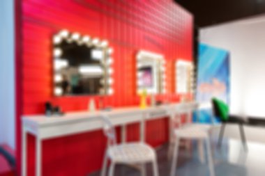 Sahne arkasında arka plan bulanıklık filme TV göstermek