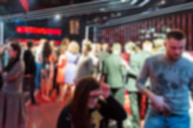 Sahne arkasında arka plan bulanıklık filme TV göstermek