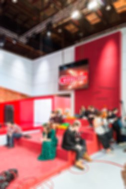 Sahne arkasında arka plan bulanıklık filme TV göstermek